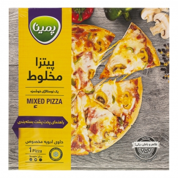 پیتزا مخلوط 370 گرمی پمینا کاله