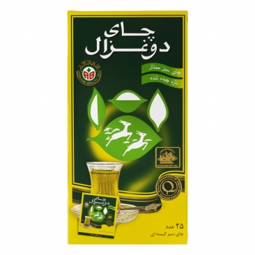 چای سبز کیسه ای 25 عددی دوغزال