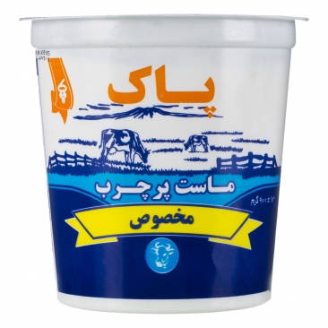 ماست پرچرب مخصوص 900 گرمی پاک