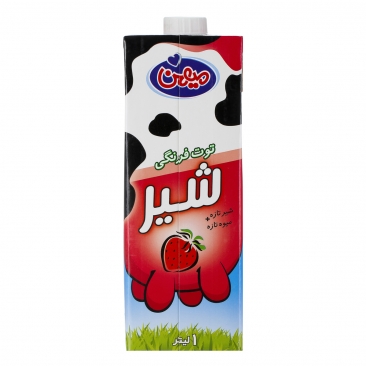 شیر توت فرنگی 1 لیتری میهن