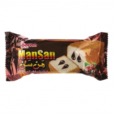 کیک من سن با مغزی کرم کاکائو 135 گرمی درنا