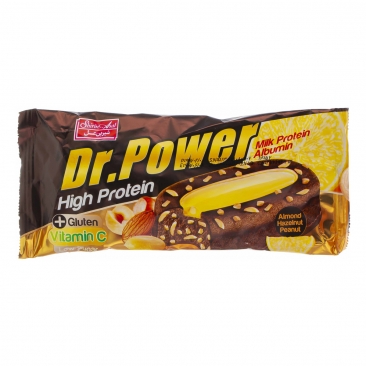 کیک کاکائویی لیمویی دکتر پاور 60 گرمی شیرین عسل