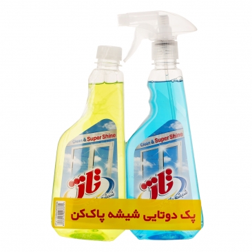 مایع شیشه پاک کن 2 عددی 500 گرمی تاژ