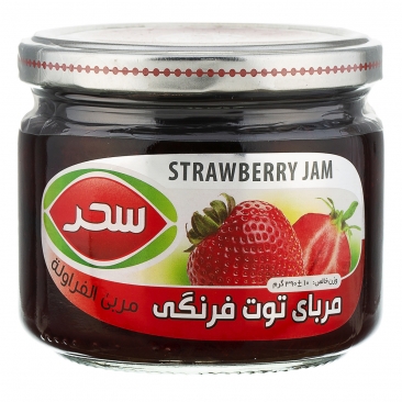 مربا توت فرنگی 390 گرمی سحر