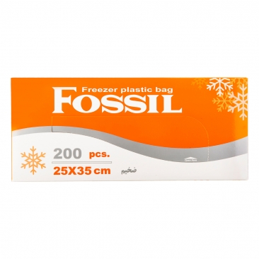 کیسه فریزر ابعاد 25*35 سانتی متری 200 عددی فسیل