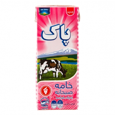خامه استریل 27 درصد چربی 200 گرمی پاک