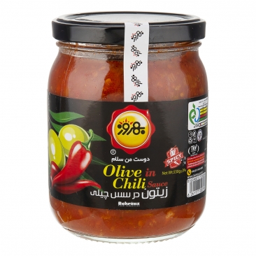 زیتون در سس چیلی 550 گرمی بهروز