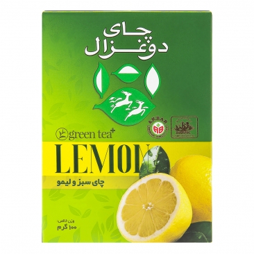 چای سبز و لیمو 100 گرمی دوغزال