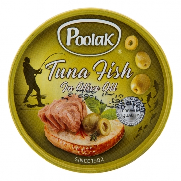 کنسرو ماهی تن در روغن زیتون 180 گرمی پولک
