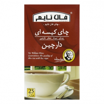 چای سیاه معطر کیسه ای دارچین 25 عددی فان تایم