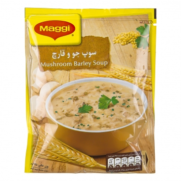سوپ جو و قارچ 75 گرمی مگی