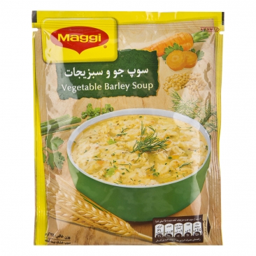 سوپ جو و سبزیجات 75 گرمی مگی