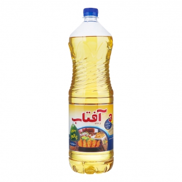 روغن مایع سرخ کردنی، پخت و پز و سالاد بدون پالم 1500 میلی لیتری آفتاب
