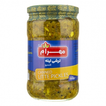 کنسرو ترشی مخلوط ریز (لیته) 660 گرمی مهرام