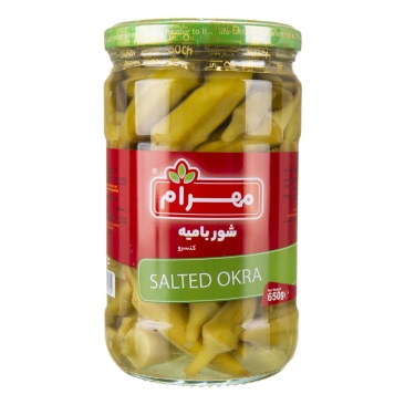 کنسرو شور بامیه 650 گرمی مهرام