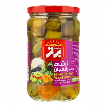 ترشی مخلوط بادمجان 670 گرمی برتر
