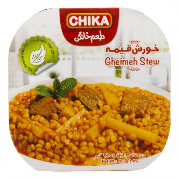 کنسرو خورش قیمه با گوشت 180 گرمی چیکا