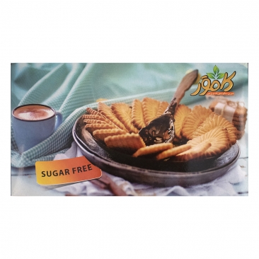 بیسکویت طعم دار وانیلی بدون قند 700 گرمی کامور