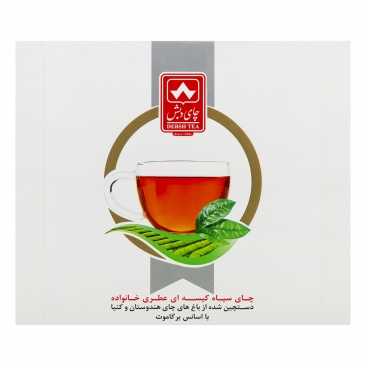 چای سیاه کیسه ای عطری خانواده 100 عددی دبش