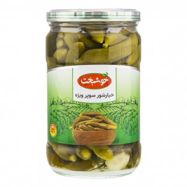 خیار شور سوپر ویژه  680 گرمی خوشبخت