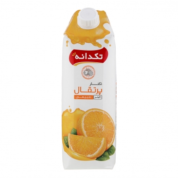 آب پرتقال 1 لیتری تکدانه