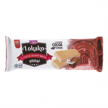 ویفر با طعم کرم کاکائویی 150 گرمی لوکاکو