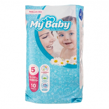 پوشک کامل بچه سایز 5 (12 تا 20 کیلو گرم) 10عددی مای بیبی