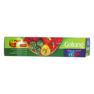 کیسه فریزر رولی پرفراژدار 250 عددی گلرنگ