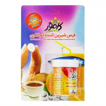 قرص شیرین کننده بدون قند کم کالری 250 عددی کامور