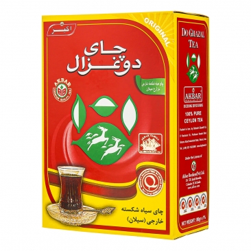 چای سیاه شکسته خارجی 100 گرمی دوغزال 