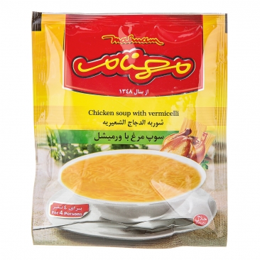 سوپ مرغ با ورمیشل 71 گرمی مهنام