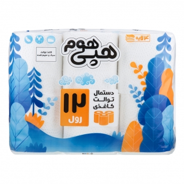 دستمال توالت کاغذی 12 رول هپی هوم