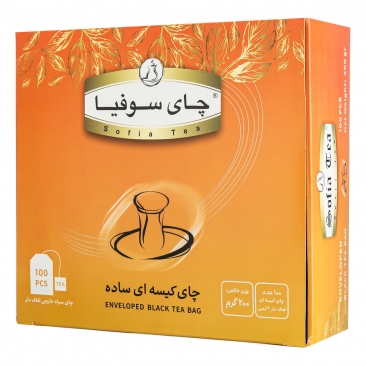 چای کیسه ای ساده 100 عددی سوفیا
