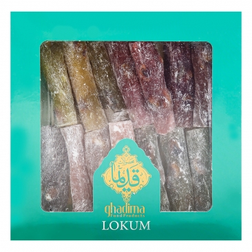باسلوق لوکوم میوه ای مغزدار 400 گرمی قدیما