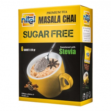 چای ماسالا شیرین شده با استویا 6 عددی نیتل