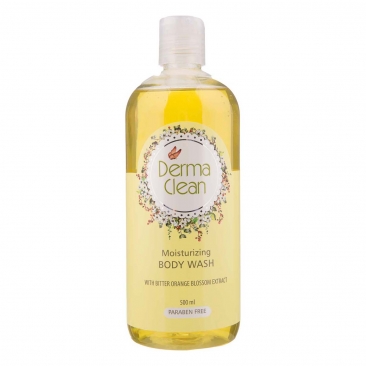 شامپو بدن مرطوب کننده و نرم کننده حاوی عصاره شکوفه بهار نارنج 500 میلی لیتری درماکلین شامپو بدن مرطوب کننده و نرم کننده حاوی عصاره شکوفه بهار نارنج 500 میلی لیتری درماکلین