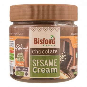 کرم کنجد کاکائویی 270 گرمی بیسفود کرم کنجد کاکائویی 270 گرمی بیسفود