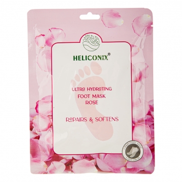 ماسک سلولزی پا حاوی لوسیون رطوبت رسان رز هلیکونیکس