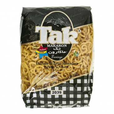 ماکارونی فرمی گوشواره‌ای 500 گرمی تک‌ماکارون