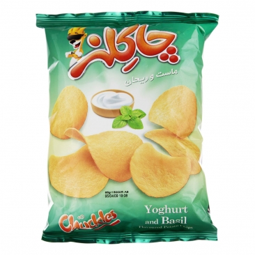 چیپس با طعم ماست و ریحان 65 گرمی چاکلز