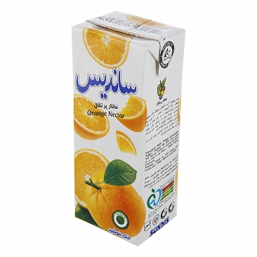 آبمیوه پرتقال 200 میلی‌لیتری ساندیس
