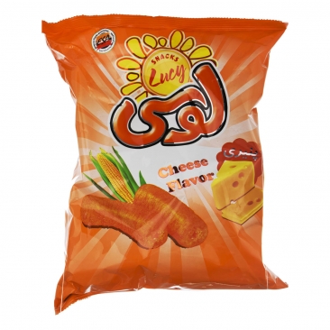 اسنک لوله‌ای پنیری 150 گرمی لوسی
