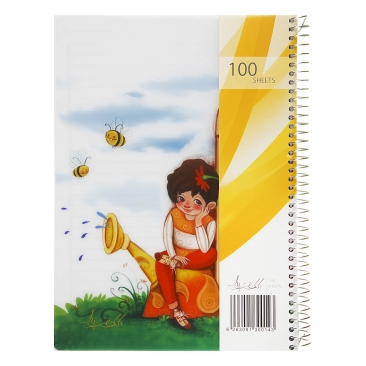 دفتر مشق سیمی طلقی 100 برگ کلک