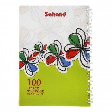 دفتر مشق سیمی طلقی 100 برگ سهند