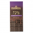 شکلات تخته ای تلخ 72 درصد 80 گرمی پارمیدا