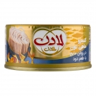 کنسرو ماهی تون در روغن مایع با طعم دود 180 گرمی لادن طلایی