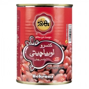 کنسرو لوبیا چیتی با سس چیلی 390 گرمی بهروز کنسرو لوبیا چیتی با سس چیلی 390 گرمی بهروز