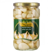 ترشی سیر مروارید 670 گرمی سبزینه تک ترشی سیر مروارید 670 گرمی سبزینه تک