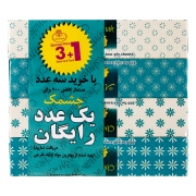 دستمال کاغذی طرح گلک (3+1) عددی دولایه 200 برگ چشمک دستمال کاغذی طرح گلک (3+1) عددی دولایه 200 برگ چشمک