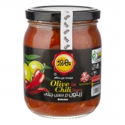زیتون در سس چیلی 550 گرمی بهروز زیتون در سس چیلی 550 گرمی بهروز